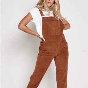 American Eagle Corduroy Bib Overall rust size Medium 38X26